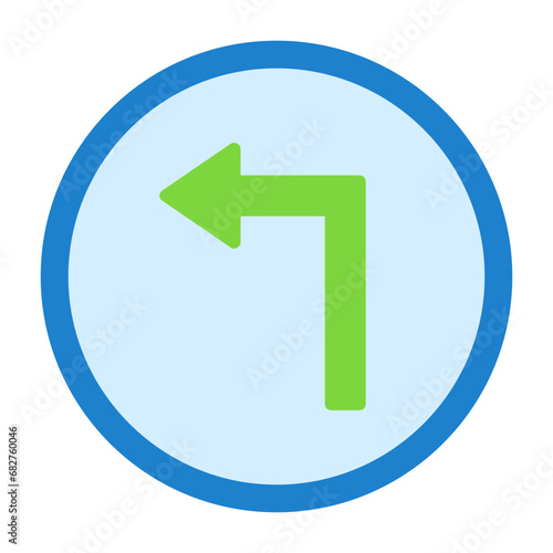 Left Turn Icon
