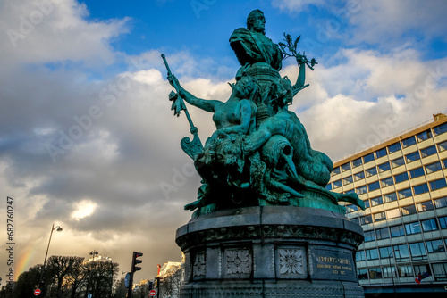 Monument to Francis Garnier by Denys Puech  1898  in Paris  France