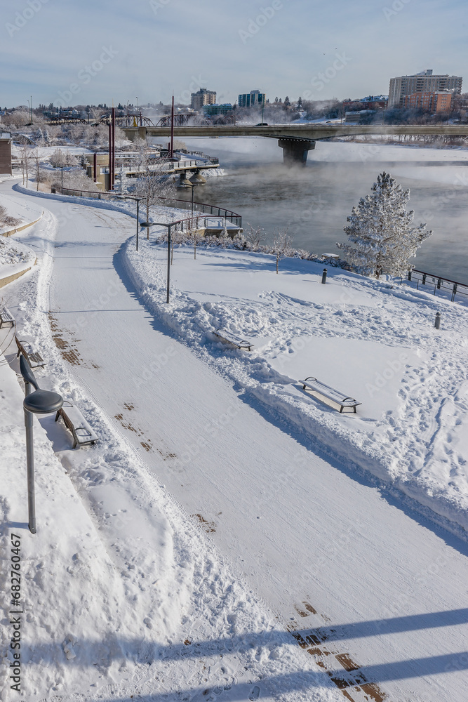 Fototapeta premium River Landing in Saskatoon, Canada