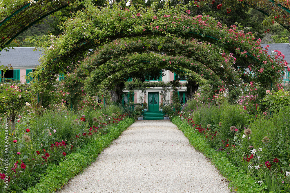 Claude Monet's house and garden in Giverny, France.