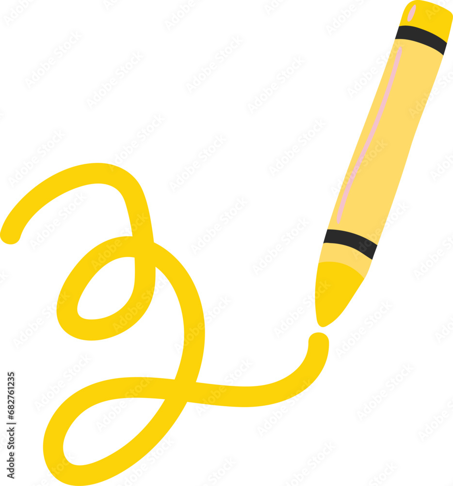 Set of Wax Crayon with flat style. Vector of Cartoon Crayons with colorful isolated on white background. Set of Wax Crayon with flat style. Vector of Cartoon Crayons with colorful isolated on white background.