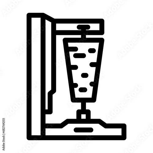 doner kebab turkish cuisine line icon vector. doner kebab turkish cuisine sign. isolated contour symbol black illustration