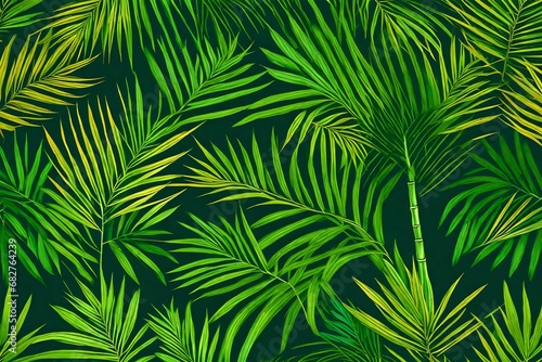 palm leaves background