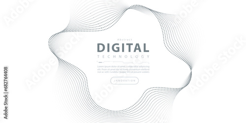 Digital technology futuristic internet network speed connection white background, cyber nano information, abstract communication, innovation future tech data, Ai big data line dot illustration vector	