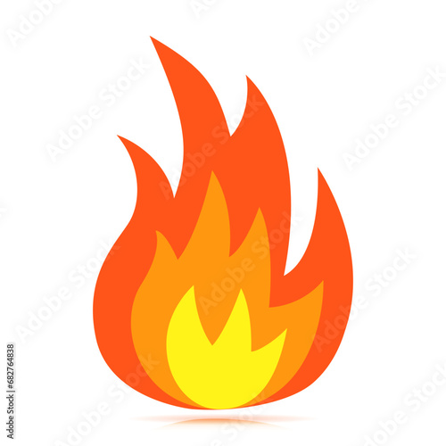 fire or flammable colored icon