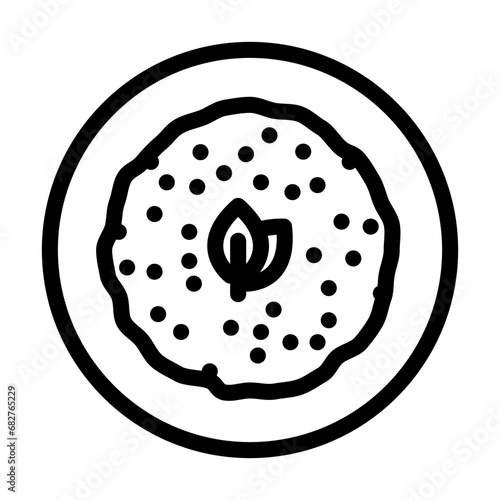 ezogelin soup turkish cuisine line icon vector. ezogelin soup turkish cuisine sign. isolated contour symbol black illustration