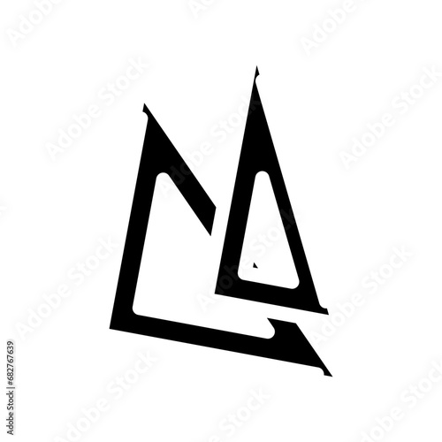 drafting triangle architectural drafter glyph icon vector. drafting triangle architectural drafter sign. isolated symbol illustration photo