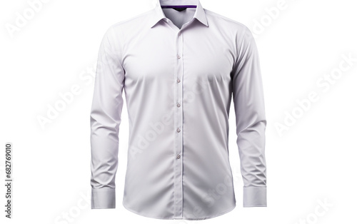 Sharp and Stylish Full Shirt for Men isolated on a transparent background.