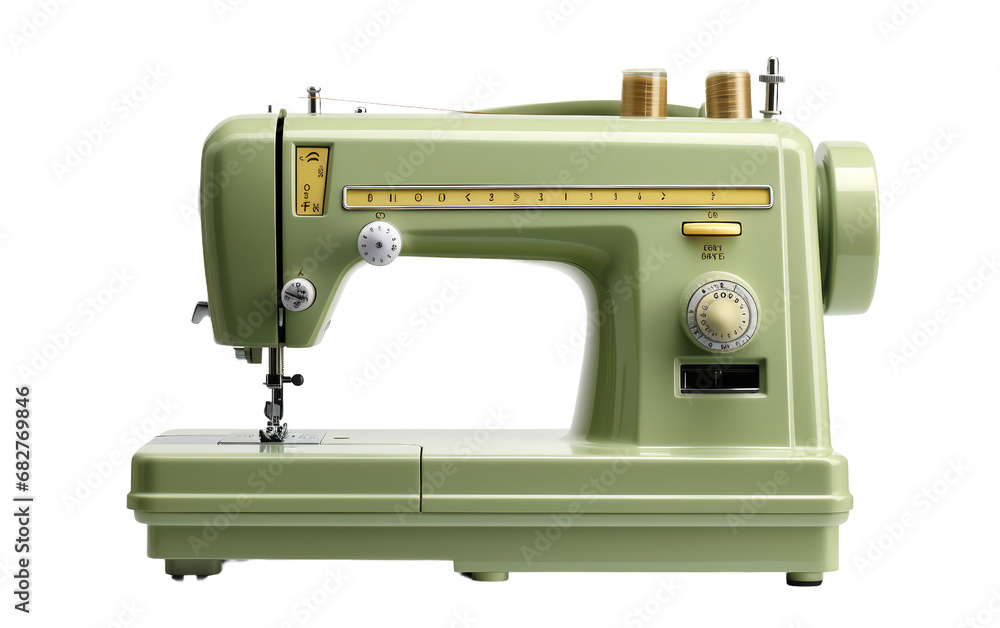 Sewing Buttonhole Machine isolated on a transparent background.