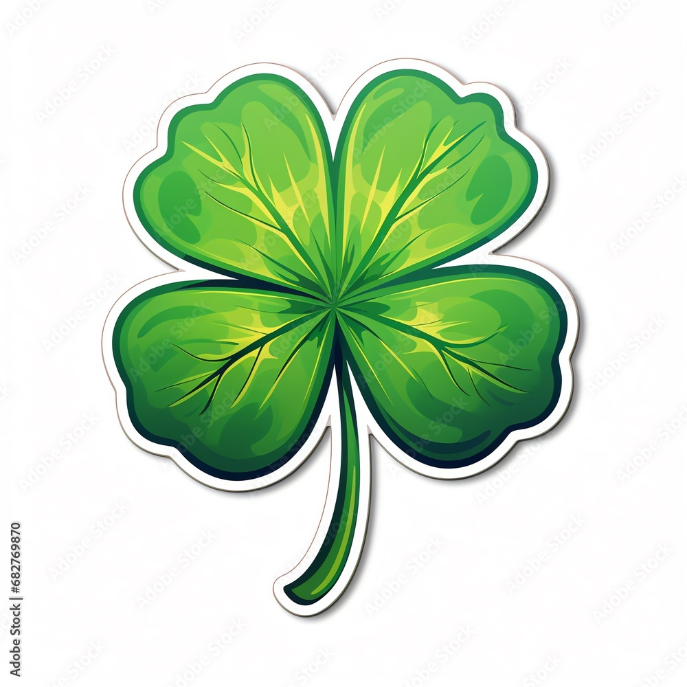 Fototapeta premium a green four leaf clover