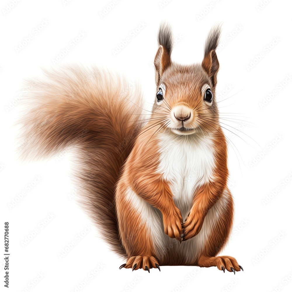 a squirrel with a fluffy tail a squirrel with a fluffy tail