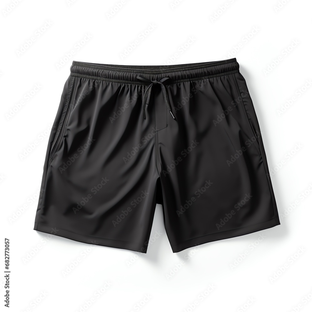 a black shorts on a white background a black shorts on a white background
