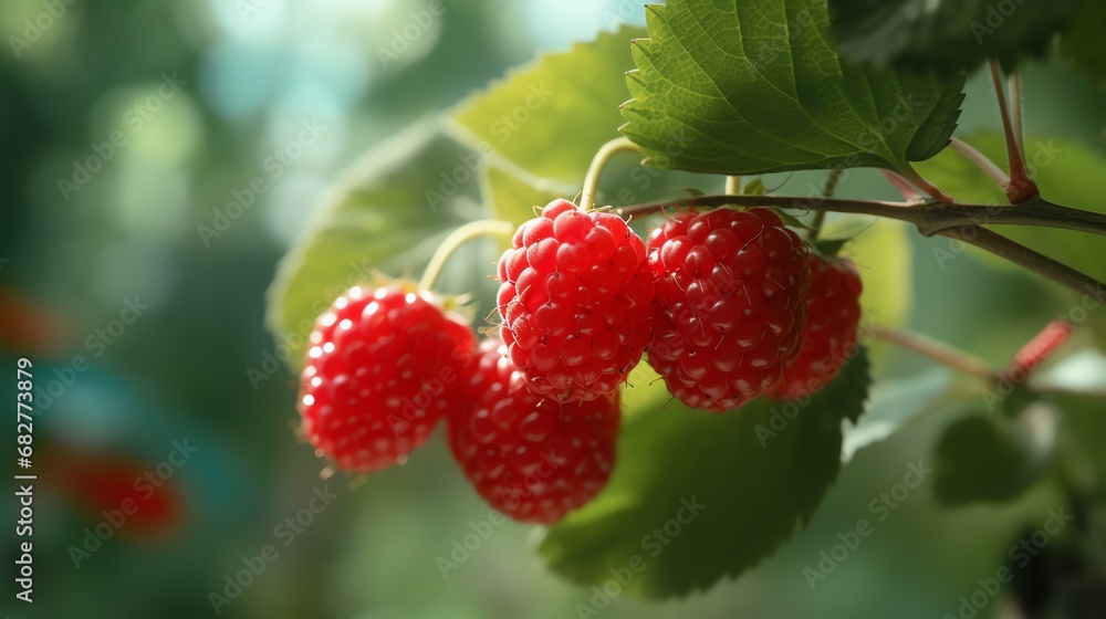 a group of red berries on a plant a group of red berries on a plant