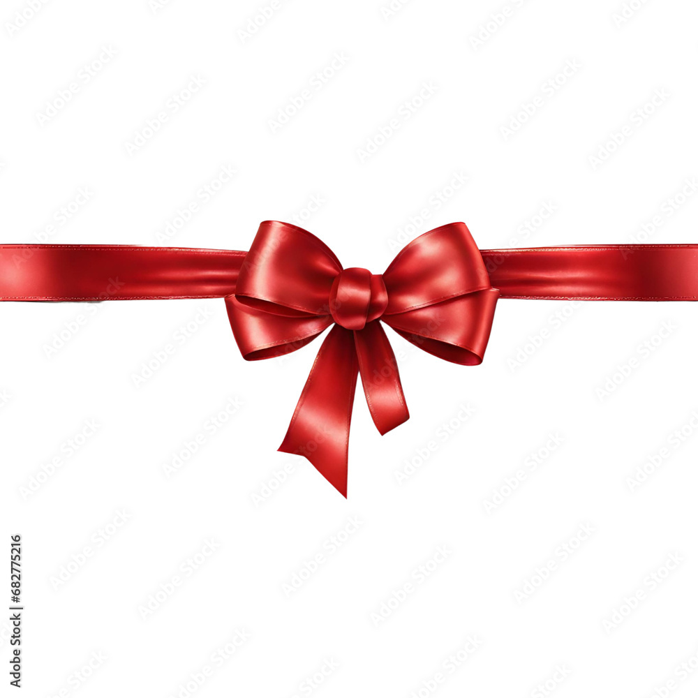 Fototapeta premium red ribbon bow