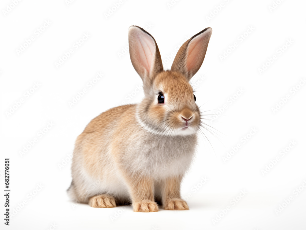 cute rabbit animal while background