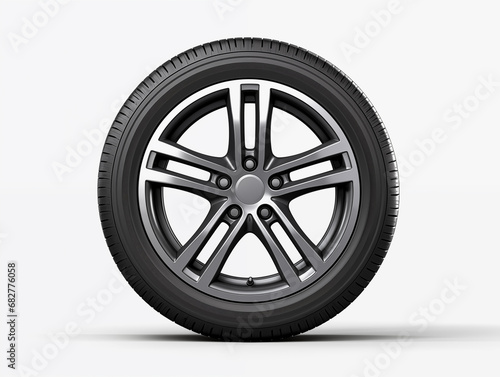 Car tires on a white background © Thuchaphol