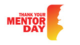 Thank Your Mentor Day. Holiday concept. Template for background, banner, card, poster with text inscription. Vector illustration