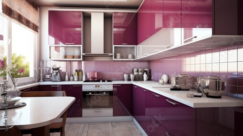 Luxury kitchen interior for her  modern style