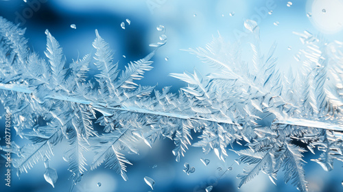 frost pattern on the window © natalikp