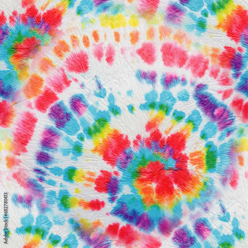 Tie Dye Seamless Rainbow. Red Tie Dye. Multi Color Swirl Pattern. Rainbow Swirl Repeat. Abstract Spiral Background. 1970s Rainbow Pattern. 1960 Stripe Tie Die. Vector Tiedye Batik. Seamless Tie Dye.