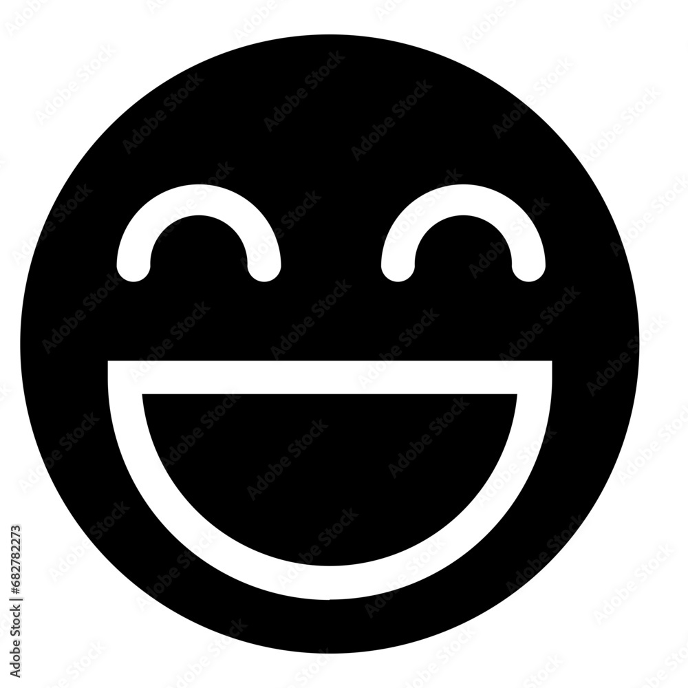 Solid Emoticon Illustration Solid Emoticon Illustration