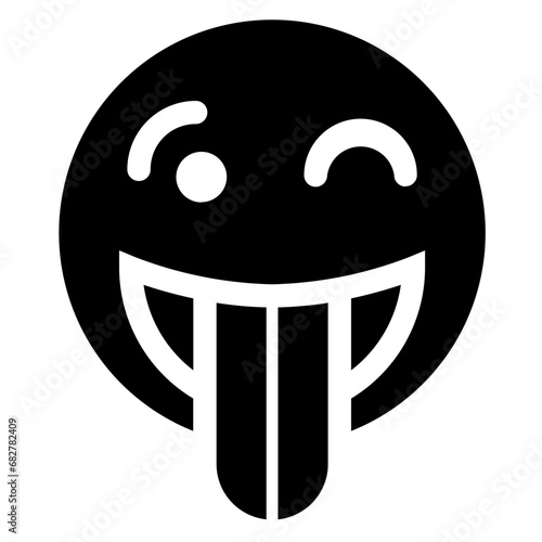 Solid Emoticon Illustration