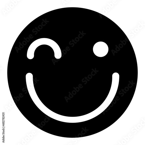 Solid Emoticon Illustration