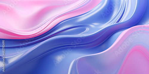 abstract background with waves,Elegant Fluidity Image,Blue and purple pastel waves with metallic sheen,Beautiful Flow Image,