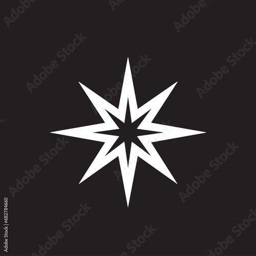Christmas Star in cartoon  doodle style. Isolated 2d vector illustration in logo  icon style  Eps 10. AI Generative