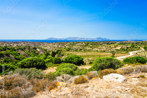 Landscape on the Greek island of Kos.	