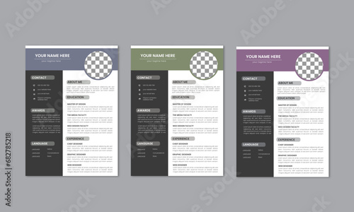 lean Modern Resume and Cover Letter Layout Vector Template for Business 
Job Applications, Minimalist resume cv template, Resume design template,
 cv design, multipurpose resume design.