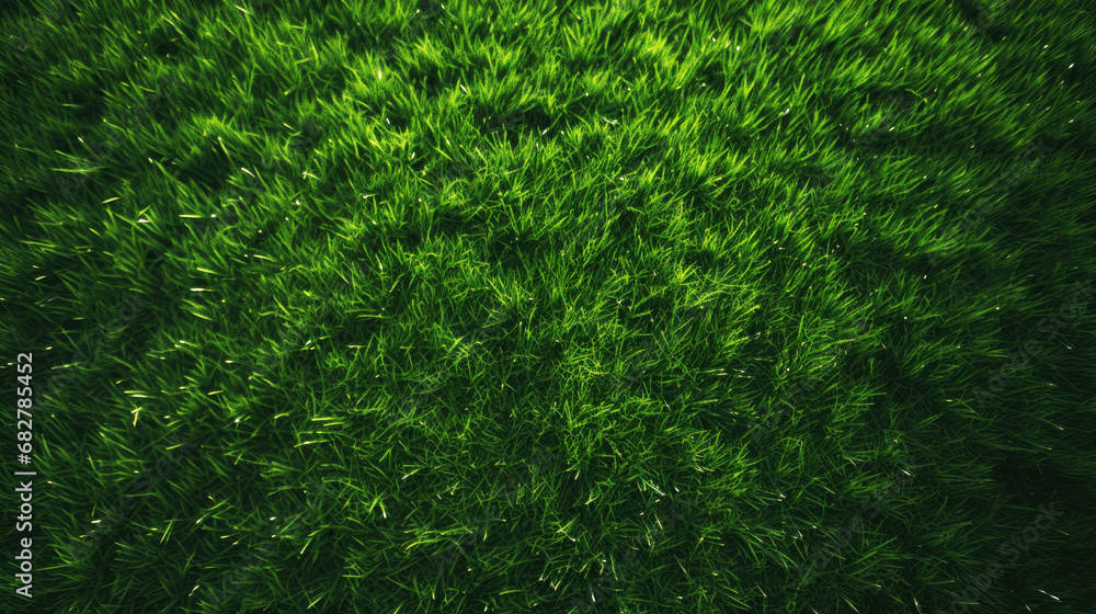 Top view of natural fresh green grassy background. Nature and wallpaper concept. 3D illustration rendering Top view of natural fresh green grassy background. Nature and wallpaper concept. 3D illustration rendering