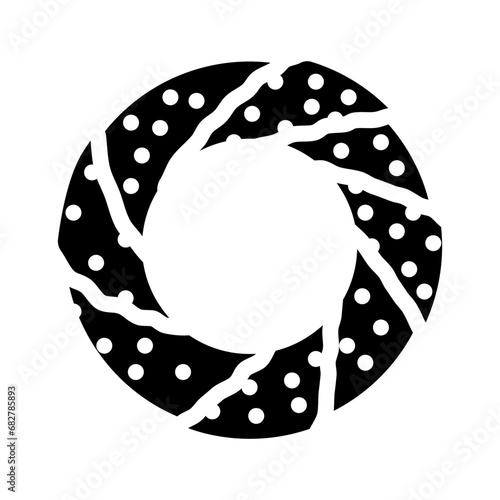 simit turkish bagel cuisine glyph icon vector. simit turkish bagel cuisine sign. isolated symbol illustration