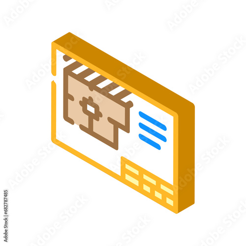 technical drawings architectural drafter isometric icon vector. technical drawings architectural drafter sign. isolated symbol illustration