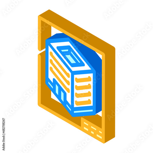 isometric view architectural drafter isometric icon vector. isometric view architectural drafter sign. isolated symbol illustration