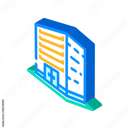 perspective drawing architectural drafter isometric icon vector. perspective drawing architectural drafter sign. isolated symbol illustration