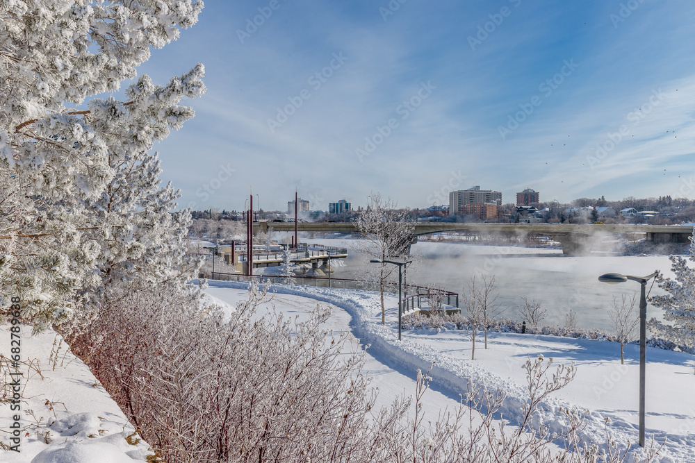 Fototapeta premium River Landing in Saskatoon, Canada
