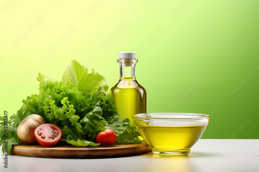 bottle of oil and vegetables bottle of oil and vegetables