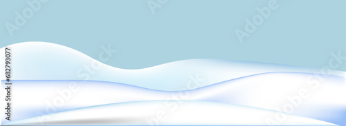 Blue winter landscape Fashionable template for Christmas, New Year. Vector illustration.