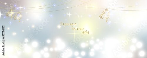 Golden glitter splashes on a bokeh background. Glitter lights grunge background, gold glitter defocused abstract Twinkly Lights Background. Hand drawn vector . Line art style design.