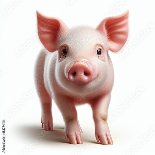 pig isolated on white