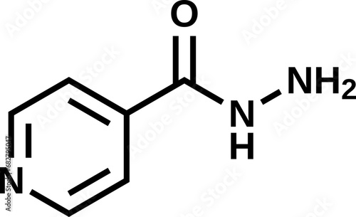 Isoniazid structural formula  photo