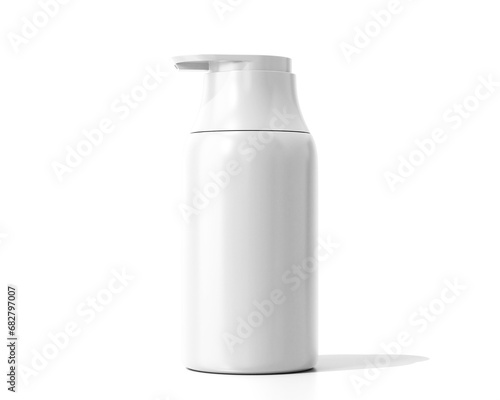 White Plastic Cosmetic Spray Bottle with transparent background. 