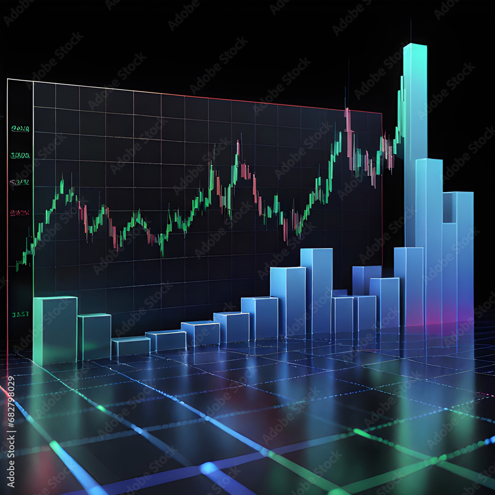 graph on black graph on black