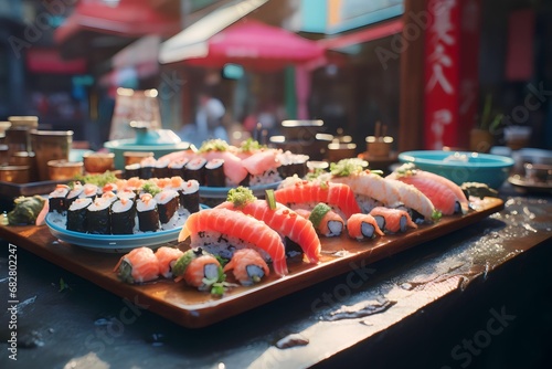 sushi, street food