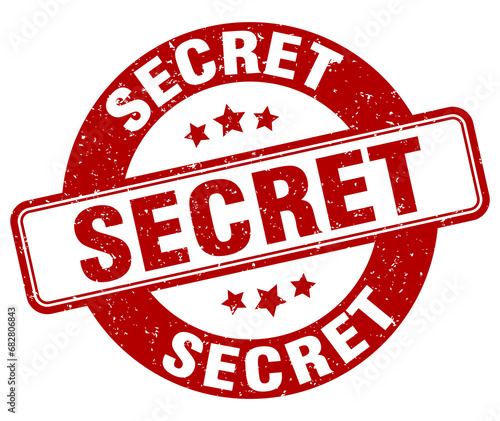 secret stamp. secret label. round grunge sign