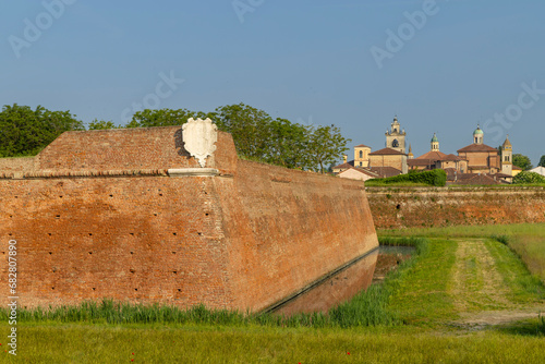 The walls of Sabbioneta, UNESCO World Heritage site, Lombardy, Italy photo