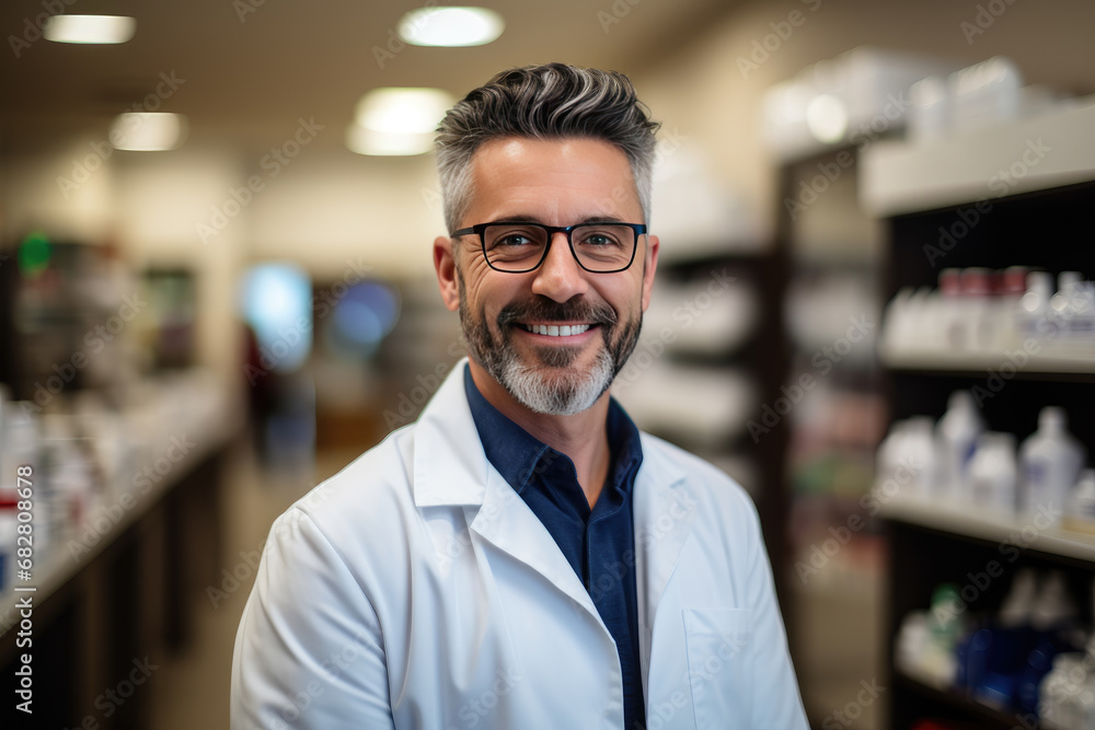 Pharmacist at the pharmacy. Pharmacist at the pharmacy.