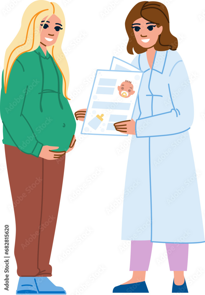 woman obstetricians maternity care vector. medicine young, doctor birth ...