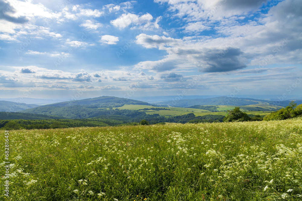 Landscape Kubikuv vrch near Javorník and Nova Lhota,  White Carpathians, Czech Republic